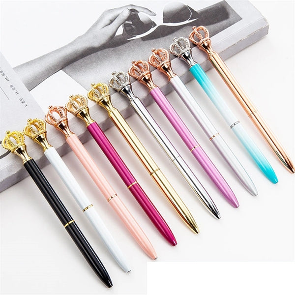 Shiny Metal Royal Crown Ballpoint Pen