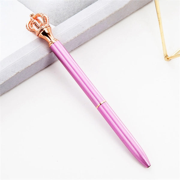 Shiny Metal Royal Crown Ballpoint Pen