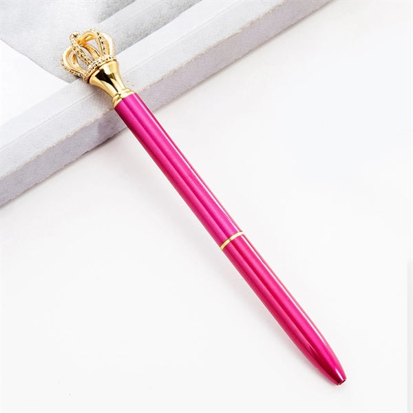 Shiny Metal Royal Crown Ballpoint Pen