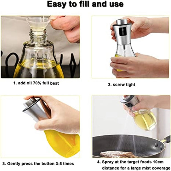 200ml stainless steel kitchen spray bottle