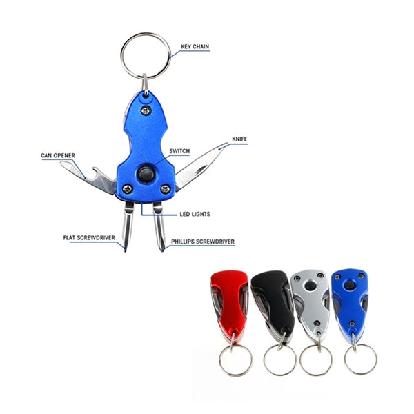 5 In 1 Multi Tool Keychain with LED Light