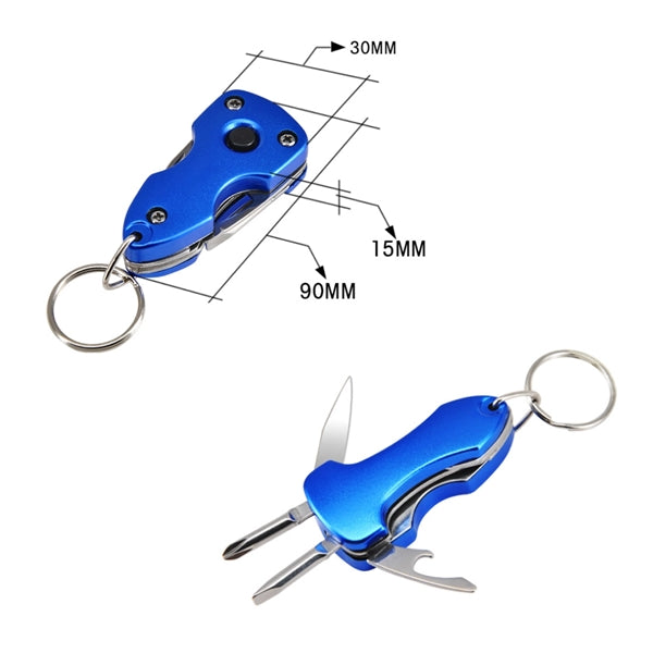 5 In 1 Multi Tool Keychain with LED Light