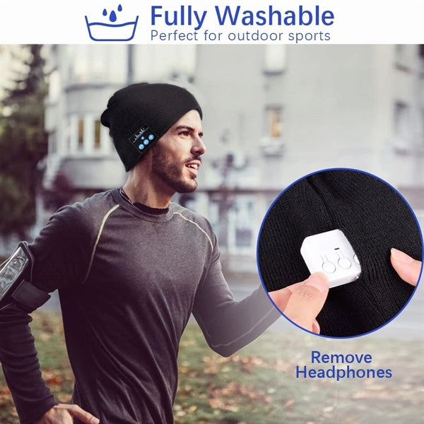 Headphones Beanie With Bluetooth