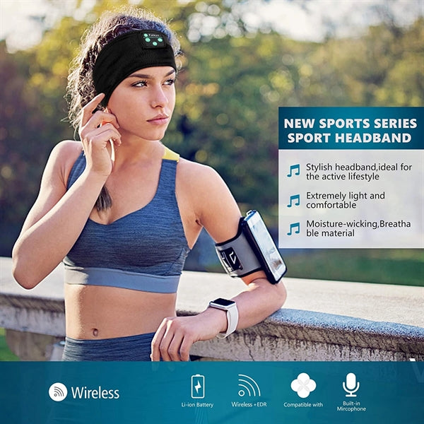 Sports Headband With Headphones