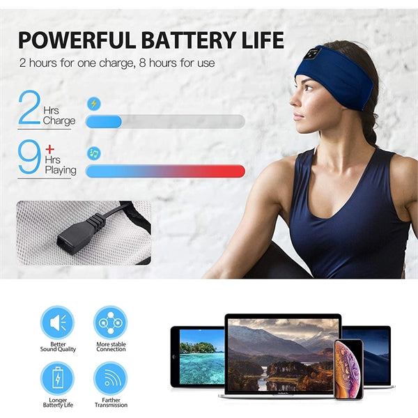 Sports Headband With Headphones