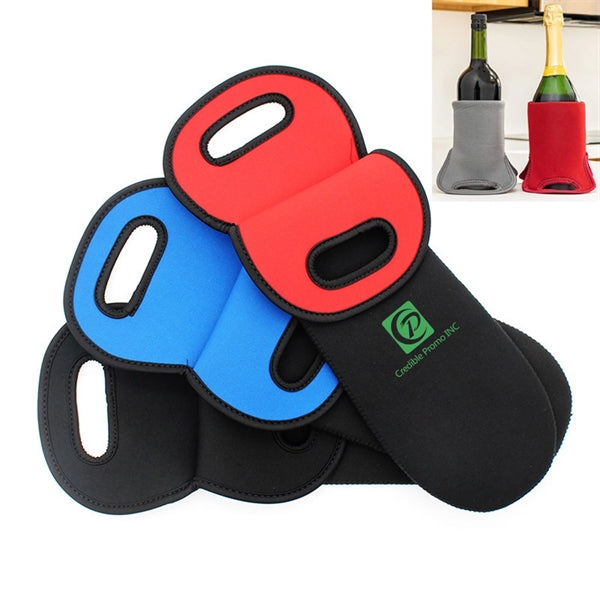 Single Bottle Neoprene Wine Bag Portable Tote Holders