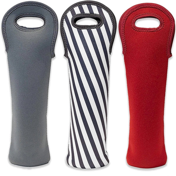 Single Bottle Neoprene Wine Bag Portable Tote Holders