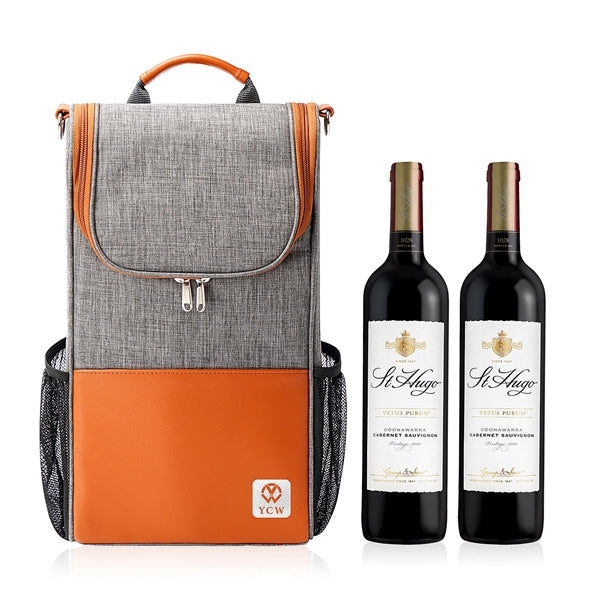 Insulated 2 Bottle Portable Wine Carrier