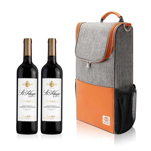Insulated 2 Bottle Portable Wine Carrier