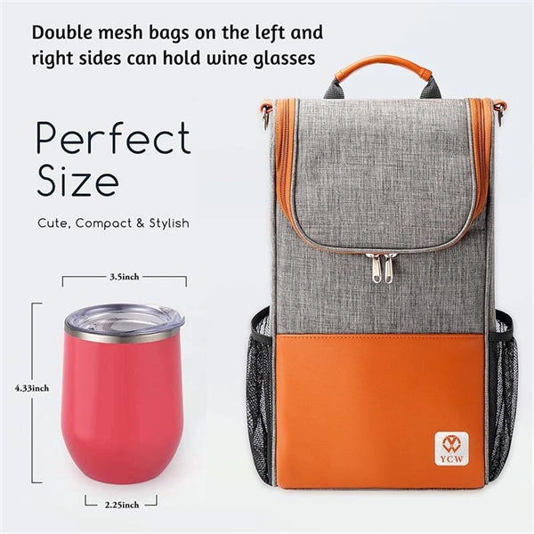 Insulated 2 Bottle Portable Wine Carrier