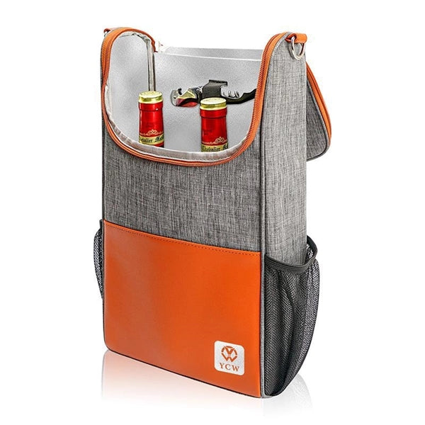 Insulated 2 Bottle Portable Wine Carrier
