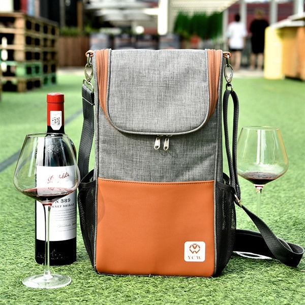 Insulated 2 Bottle Portable Wine Carrier