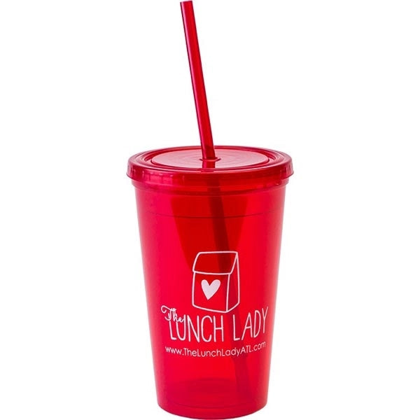 16 oz. "Bolero" Polypropylene Double Wall Plastic Tumbler