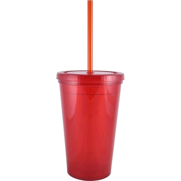 16 oz. "Bolero" Polypropylene Double Wall Plastic Tumbler