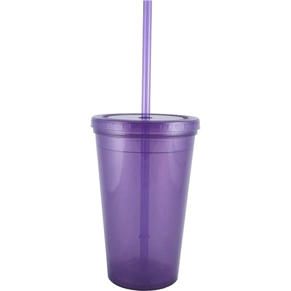 16 oz. "Bolero" Polypropylene Double Wall Plastic Tumbler