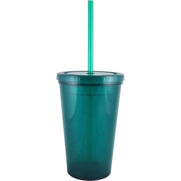 16 oz. "Bolero" Polypropylene Double Wall Plastic Tumbler