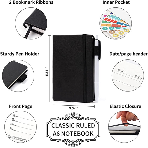 Pocket Notebook Journals with Pen