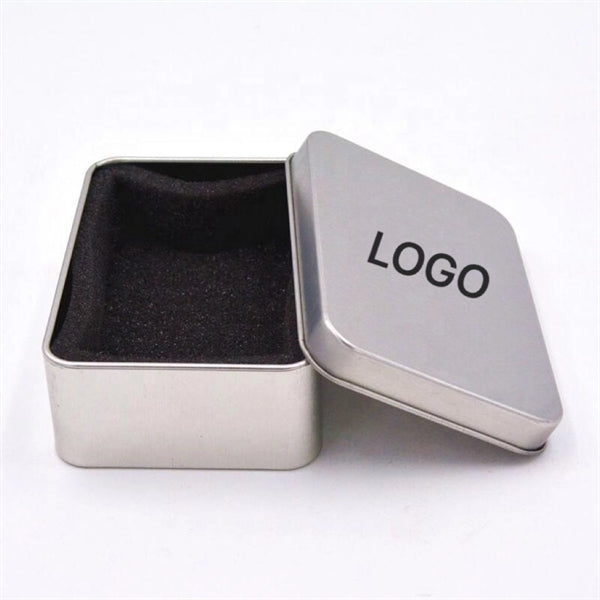 Metal Jewelry Gift Tin Plate Box With Foam Inlay
