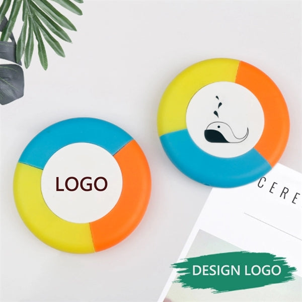Creative round shape 3 in 1 highlighter pen