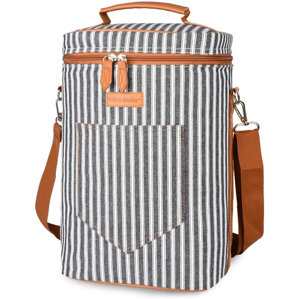 Portable Insulated 4 Bottle Wine Carrier