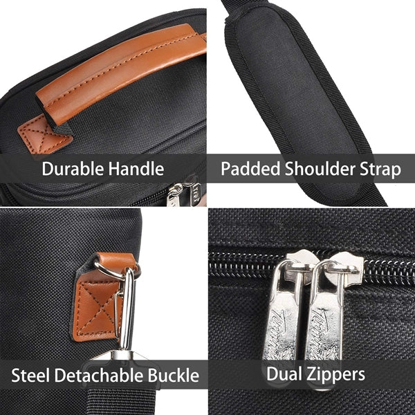Portable Insulated 4 Bottle Wine Carrier