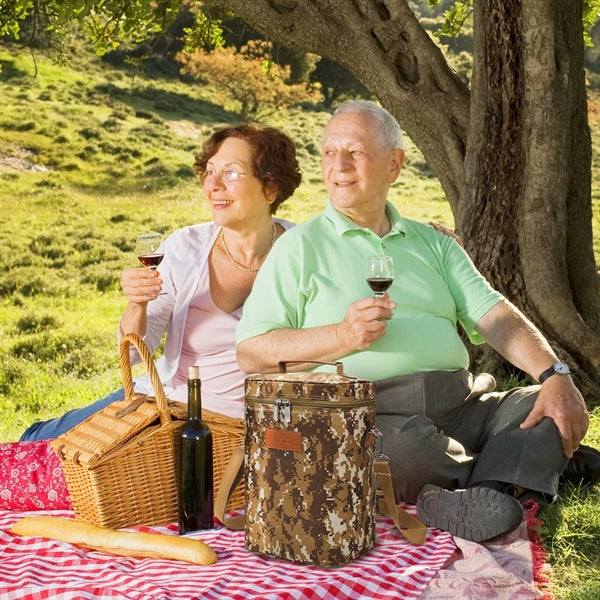 Portable Insulated 4 Bottle Wine Carrier