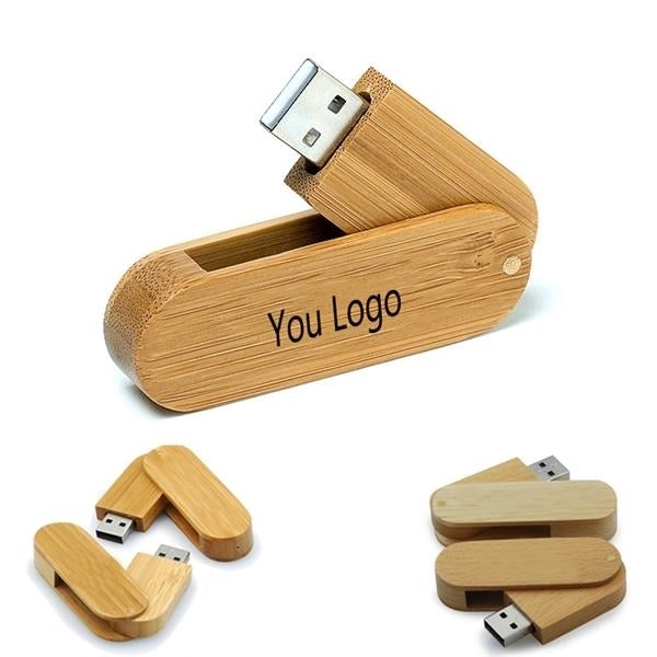 Wooden Rotate Pendrive Swivel USB Memory Stick Flash Drive