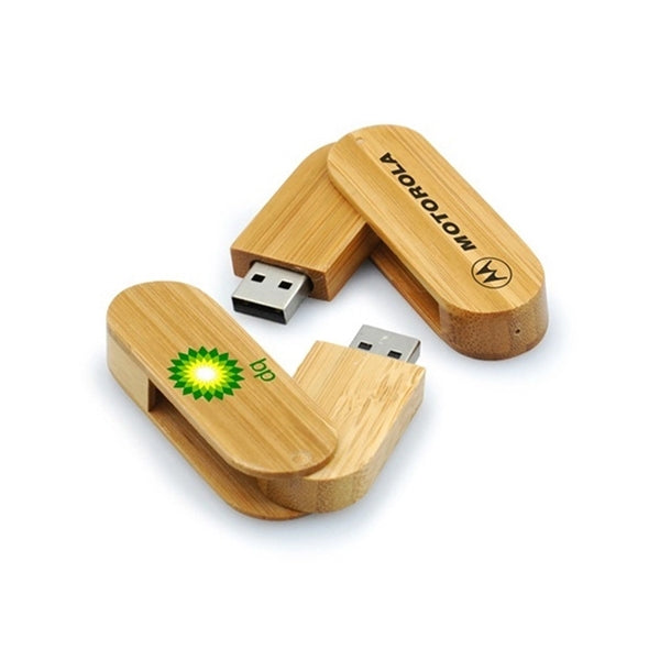 Wooden Rotate Pendrive Swivel USB Memory Stick Flash Drive