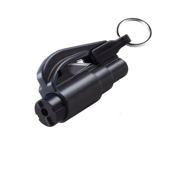 Car Safety Hammer Window Breaker Seat Belt Cutter Keyring