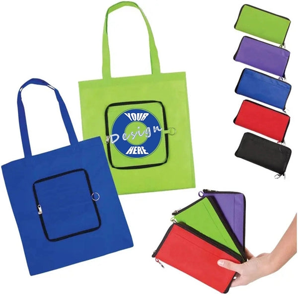 Folding tote bag