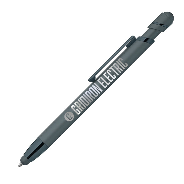 Pluto Softy Metal Pen with Stylus (Engraved Imprint)