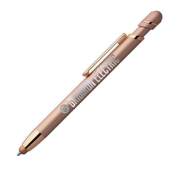 Pluto Softy Metal Pen with Stylus (Engraved Imprint)