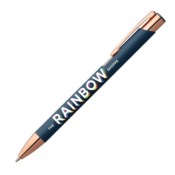Leo Softy Rose Gold Metal Pen (Full Color Imprint)