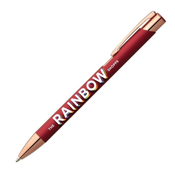 Leo Softy Rose Gold Metal Pen (Full Color Imprint)