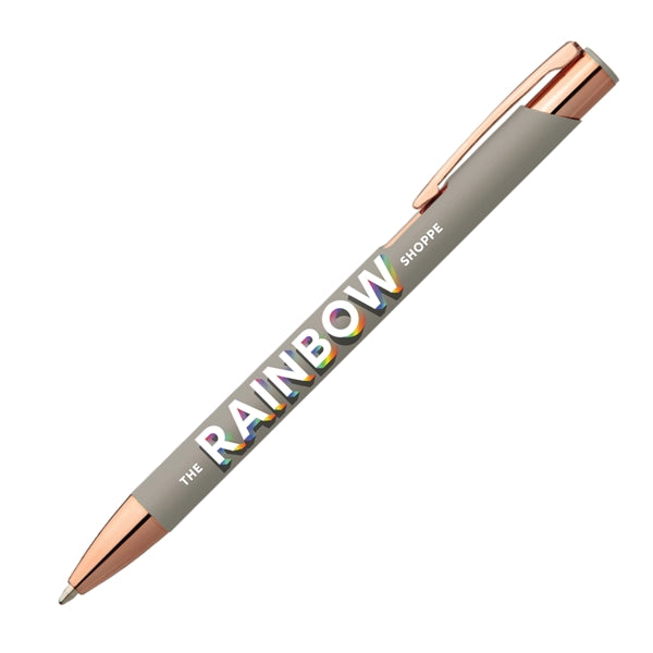 Leo Softy Rose Gold Metal Pen (Full Color Imprint)