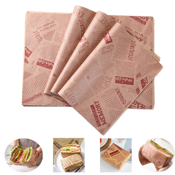 Grease Proof Kraft Food Wrap and Basket Liner Paper