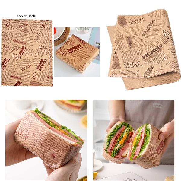 Grease Proof Kraft Food Wrap and Basket Liner Paper
