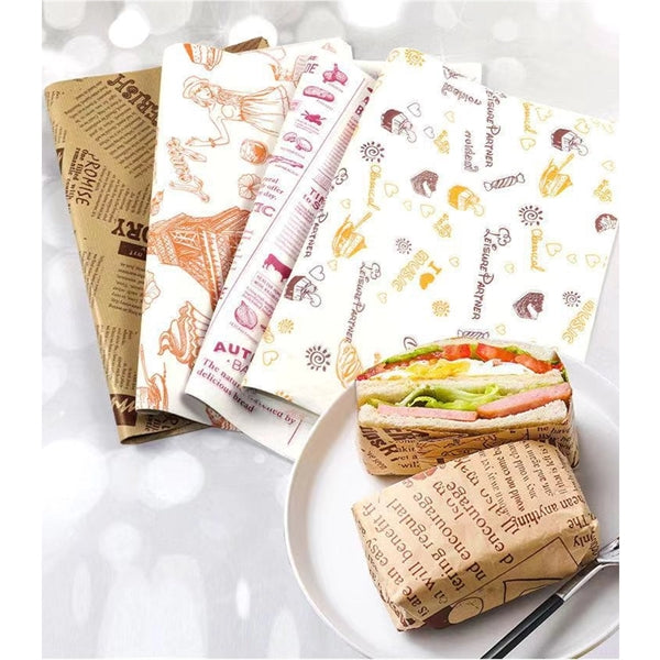 Grease Proof Kraft Food Wrap and Basket Liner Paper