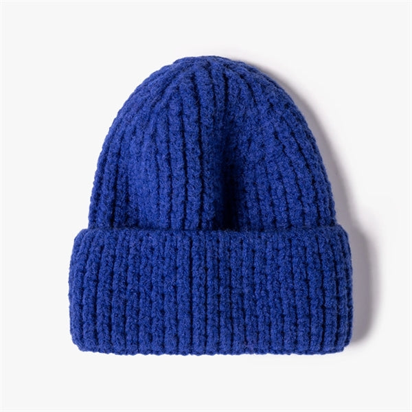 Unisex Casual Wool Solid Beanie