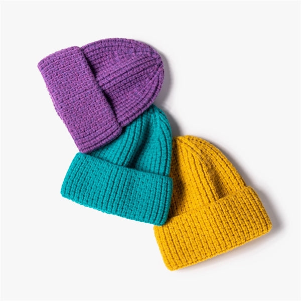 Unisex Casual Wool Solid Beanie