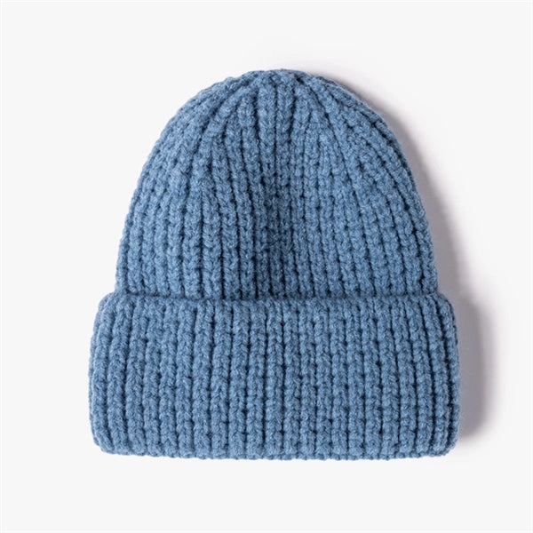 Unisex Casual Wool Solid Beanie