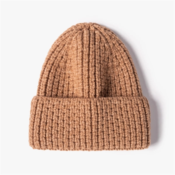 Unisex Casual Wool Solid Beanie