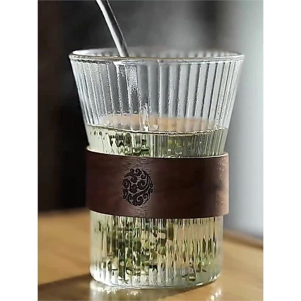 Heat-resistant Glass Cup With Bamboo Sleeve