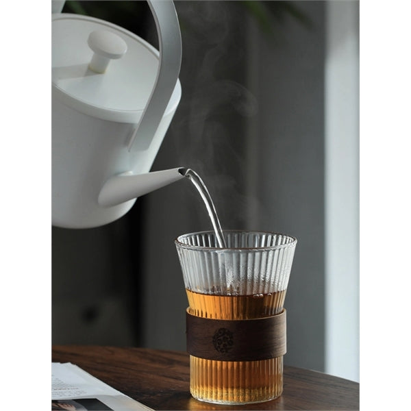 Heat-resistant Glass Cup With Bamboo Sleeve