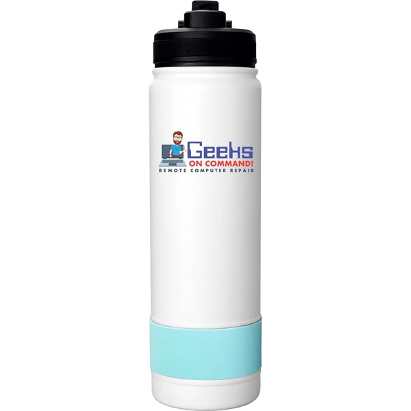 Colorful Pop Up 24 oz. Banded Bottle