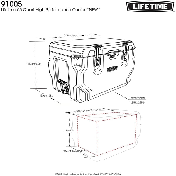 Lifetime 65 Quart High Performance Cooler