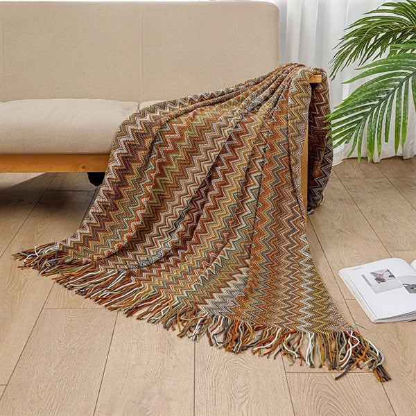 Bohemian Knitted Tassel Hippie Blankets