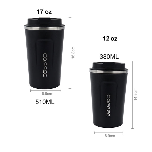12oz Insulated Coffee Travel Mug with Lids