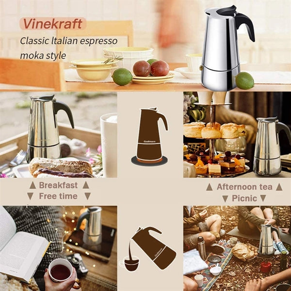 10 Oz Coffee Moka Pot