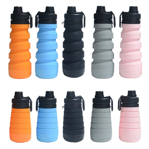25 Oz Foldable Silicone Collapsible Storage Water Bottle